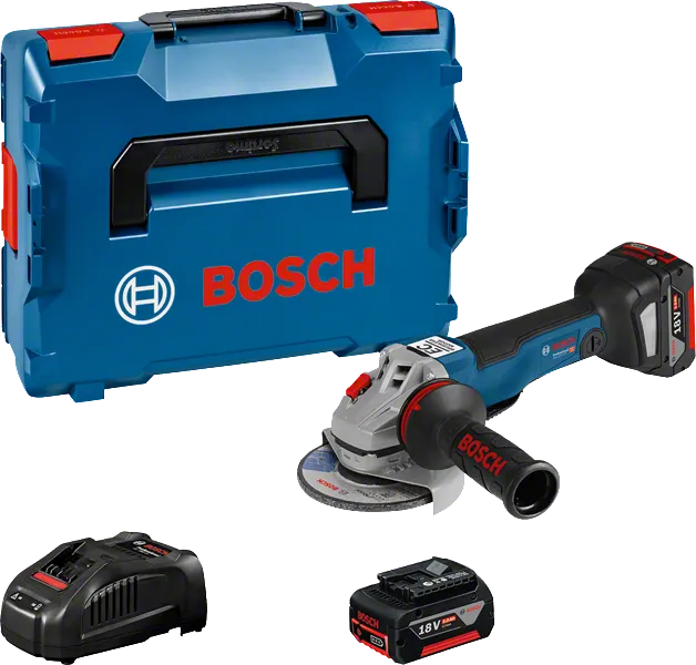 Set polizor unghiular fără fir Bosch GWS 18V-10 PC.