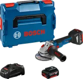 Polizor unghiular fără fir Bosch GWS 18V-10 SC cu husă.