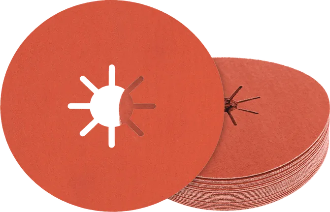 Pachet de discuri de șlefuit Bosch cu centru în formă de stea.