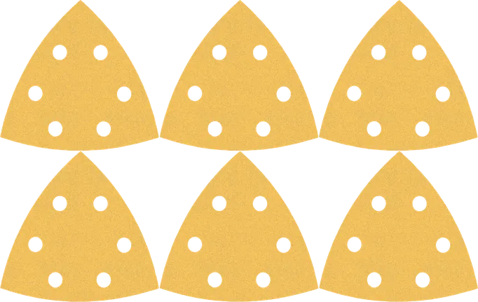 Set de șmirghel Bosch EXPERT C470, pachet de 6, pentru șlefuitoare delta.