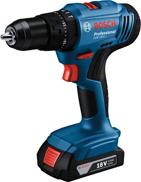 Mașină de găurit/șurubelniță cu impact fără fir Bosch GSB 183-LI, 18V.