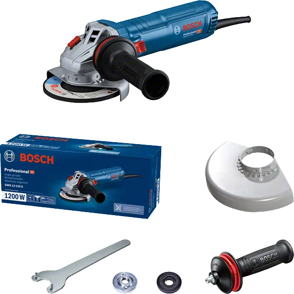 Polizor unghiular Bosch GWS 12-125 S cu accesorii.