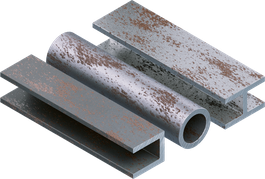 Țevi și profile metalice.