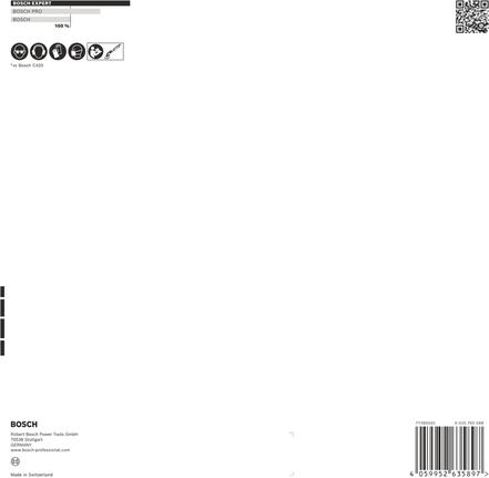 Plasă de șlefuit Bosch EXPERT M480 225 mm G 240 buc.