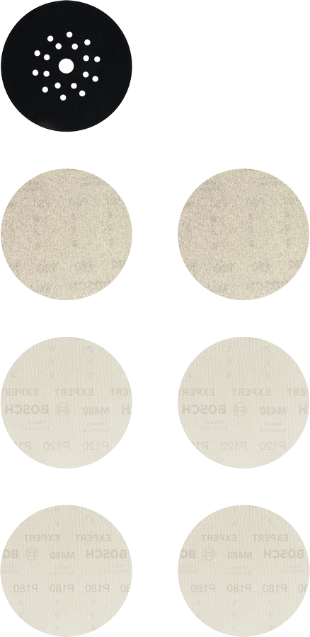 Set plasă de șlefuit Bosch EXPERT M480 225 mm, 7 bucăți.