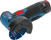 Polizor unghiular Bosch GWS 12V-76 cu disc multifuncțional din carbură.