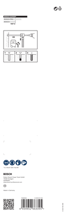 Set burghie pentru ciocan perforator Bosch EXPERT SDS Clean max-8X 30 x 400 x 650.