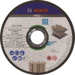 Disc de tăiere Bosch PRO pentru oțel inoxidabil și metal, 125 mm.