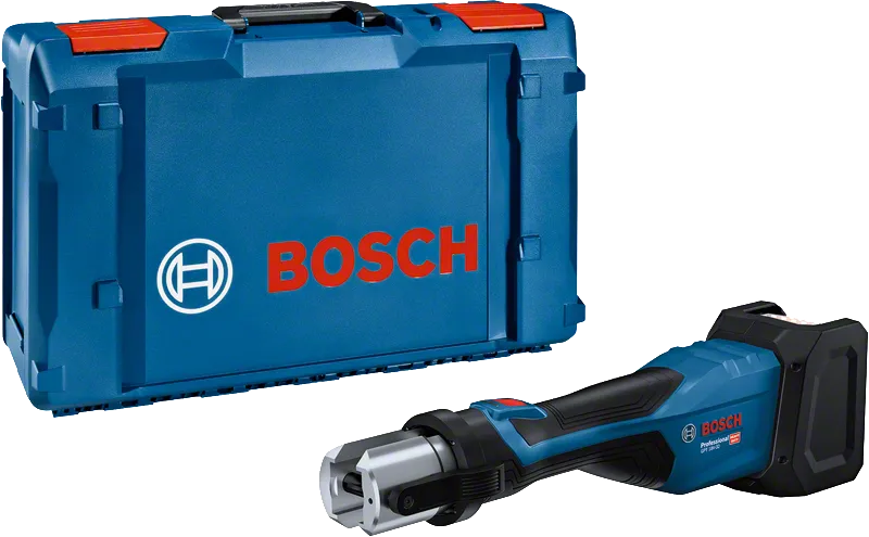 Mașină de filetat țevi Bosch 18V-32 cu geantă de transport.