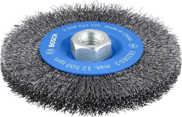 Disc abraziv Bosch PRO Metal Clean 115 mm pentru filet M14.