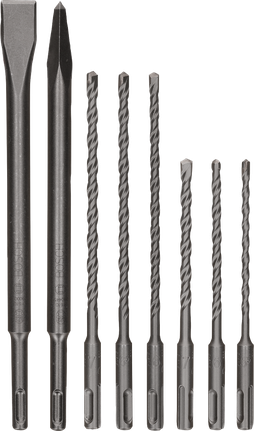 Set daltă și burghiu Bosch PRO SDS plus-4C, 8 piese.