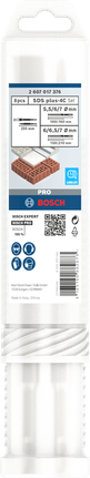 Set daltă și burghiu Bosch PRO SDS plus-4C, 8 buc.
