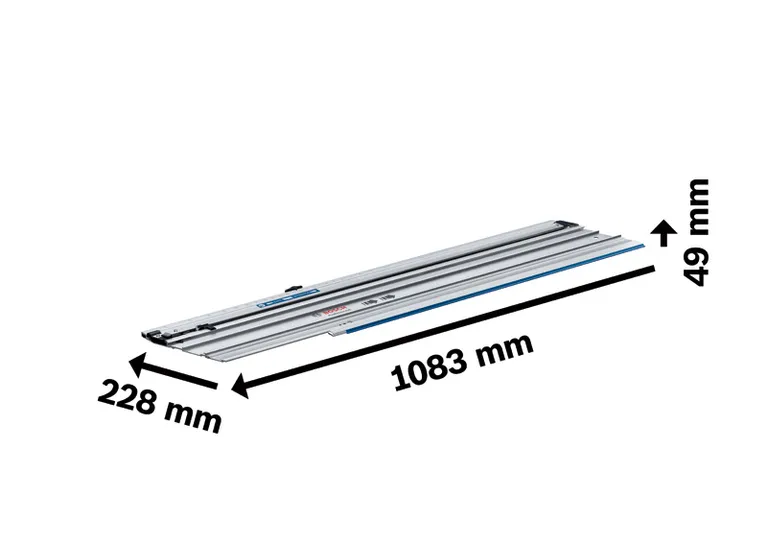 Accesoriu pentru sistem de șine de ghidare Bosch FSN 740 X, lungime 1083 mm.