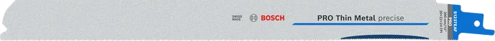 Lamă Bosch PRO Thin Metal S1237EAF precisă pentru tăieturi fine de metal.