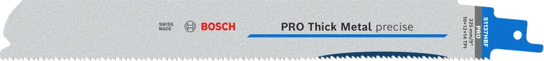 Lamă precisă Bosch PRO Thick Metal S1137HBF pentru tăierea metalului gros.