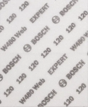 Foaie abrazivă Bosch EXPERT W480 G120, 115x140mm.