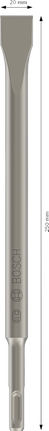 Daltă plată Bosch PRO SDS plus-4C 250 mm, muchie de 20 mm.