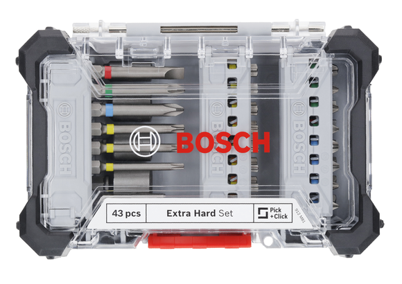Set de biți de șurubelniță extra dure Bosch , 43 buc.