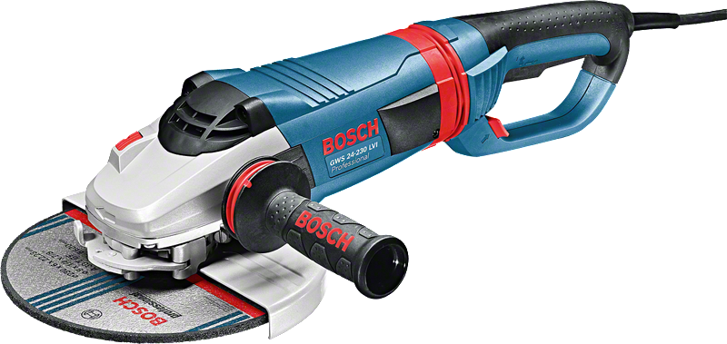 Polizor unghiular Bosch GWS 24-230 LVI cu disc de 230 mm.