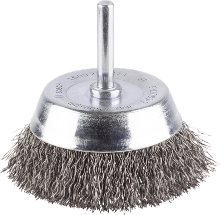 Perie de curățat metal Bosch PRO Metal Clean cu sârmă ondulată, 70 mm.