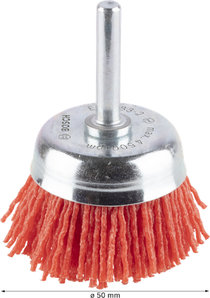Perie de curățare cupă Bosch PRO Multi Material, nailon, 50 mm.