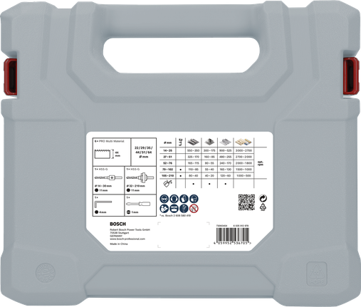 Set carotă Bosch PRO multimaterial 12 buc.