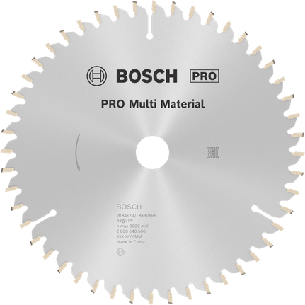 Lamă de ferăstrău circular multimaterial Bosch PRO, 48 de dinți.