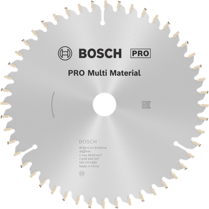 Lamă de ferăstrău circular Bosch PRO Multi Material, 48 de dinți.