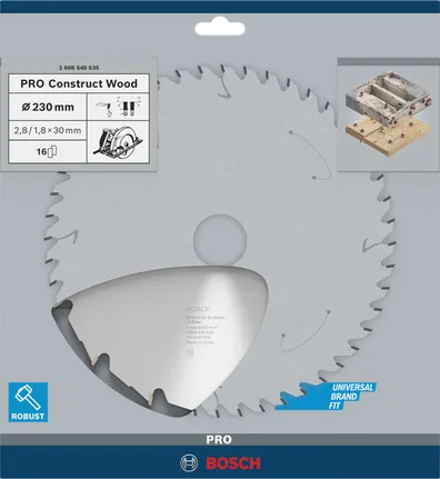Lamă de ferăstrău Bosch PRO Construct Wood 230×30 mm.