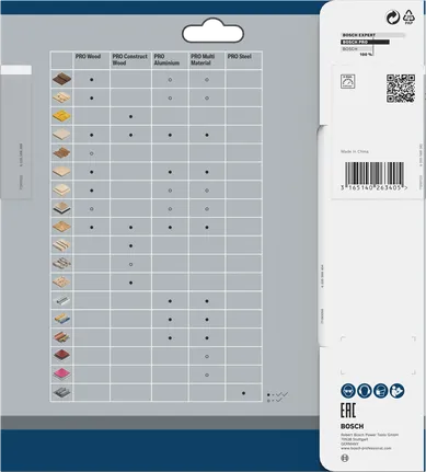 Lamă circulară Bosch PRO Multi Material 184 x 2,4 x 16 mm.
