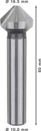 Burghiu conic Bosch PRO Soft Metal HSS 16,5x60 mm.