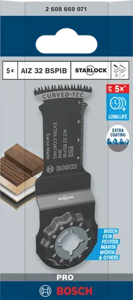 Lamă de tăiere cu imersie Bosch PRO AIZ 32 BSPIB 32×50 mm 5 buc.