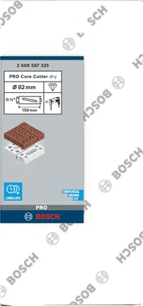 Mașină de tăiat carote Bosch PRO, uscată, 82×150 mm, G 1/2″.