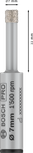 Burghiu ceramic uscat Bosch PRO 7 mm pentru plăci ceramice.