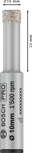 Burghiu ceramic uscat Bosch PRO 10 mm pentru găurirea plăcilor.
