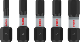 Set biți de impact Bosch PRO H H3-H6 25 mm pentru înșurubare.