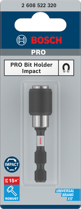 Suport biți cu schimbare rapidă Bosch PRO cu impact 60 mm.