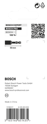 Cheie de chei cu impact Bosch PRO Nutsetter 13 x 50 mm cu tijă hexagonală de 1/4".