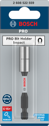 Suport biți standard Bosch PRO cu impact 75 mm.