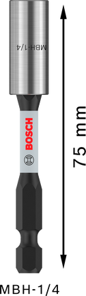 Suport biți standard Bosch PRO cu impact 75 mm.