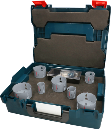 Set de carote Bosch PRO Multi Material PC Plus în cutie.