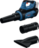 Suflantă fără fir Bosch GBL 18V-800 cu duze atașabile.