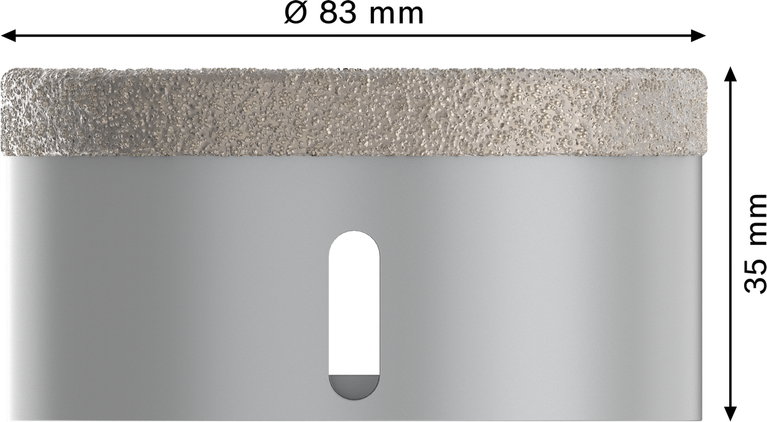 Cuțit de freză ceramică uscat Bosch PRO 83 mm X-Lock.