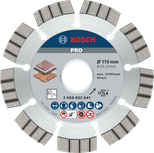 Disc diamantat Bosch PRO Stone pentru tăierea pietrei, 115 mm.