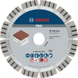 Disc abraziv diamantat Bosch PRO 150 mm pentru tăierea zidăriei.