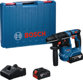Ciocan rotopercutor Bosch GBH 18V-18 cu baterie, încărcător, geantă.