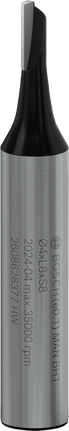 Freză dreaptă pentru freză Bosch PRO, cu un singur canal 4x8 mm.