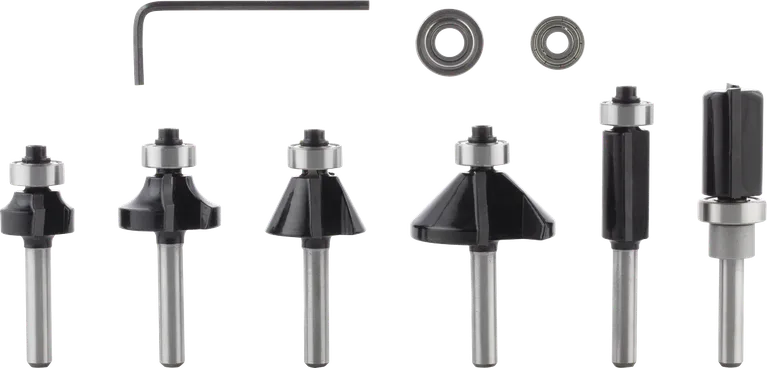 Set de freze și muchii Bosch PRO, tijă de 6 mm, 6 buc.