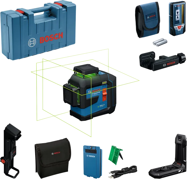 Instrument de nivelare cu laser Bosch GLL 80-33 G cu accesorii.