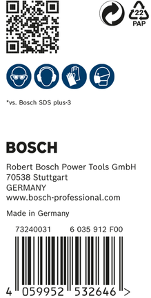 Etichetă pentru burghiu cu ciocan perforator Bosch EXPERT SDS plus-7X.